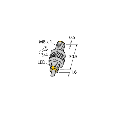 Датчик индуктивный Turck BI3-M08-VN6X 7M 