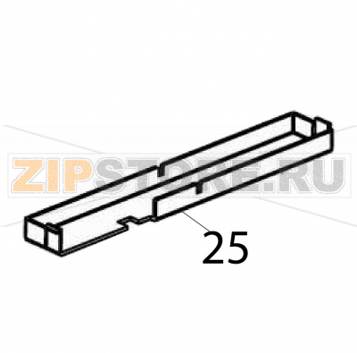 Gear rack cover Godex G500 Gear rack cover Godex G500Запчасть на деталировке под номером: 25Название запчасти Godex на английском языке: Gear rack cover G500.