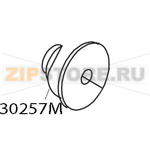 Pulley assembly, rewind (6 dots/mm) Zebra 105SE Pulley assembly, rewind (6 dots/mm) Zebra 105SEЗапчасть на деталировке под номером: 30257M