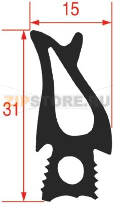 УПЛОТНИТЕЛЬ ДВЕРЦЫ ПЕЧИ 530X473ММ RATIONAL 5105.1020P 