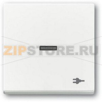 Клавиша выключателя с символом "Вилка", альпийский белый ABB 2CKA001751A3161