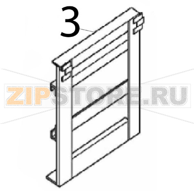 Tank support frame Angelo Po C165D Tank support frame Angelo Po C165DЗапчасть на деталировке под номером: 3