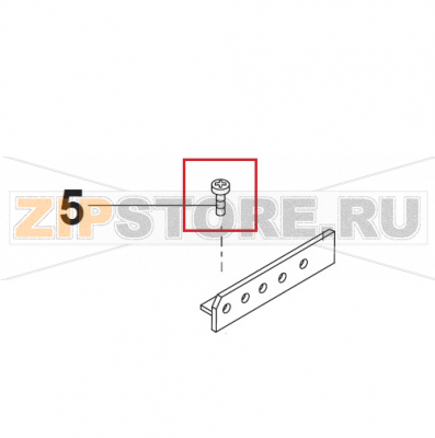 Screw M4x8mm  Bear Varimixer AR40 VL-1S                                                                       Screw M4x8mm Bear Varimixer AR40 VL-1SЗапчасть на сборочном чертеже под номером: 5Название запчасти на датском&nbsp;языке: Screw M4x8mm Bear Varimixer AR40 VL-1S