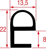 GUARNIZIONE PORTA FORNO 2250 mm