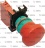 PULSANTE ARRESTO A FUNGO ROSSO C/BLOCCO
