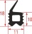 GUARNIZIONE PORTA FORNO 590x545 mm