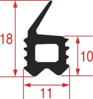 GUARNIZIONE PORTA FORNO 590x545 mm