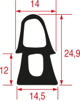 GUARNIZIONE PORTA FORNO 715x620 mm