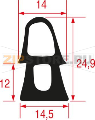 GUARNIZIONE PORTA FORNO 715x620 mm 