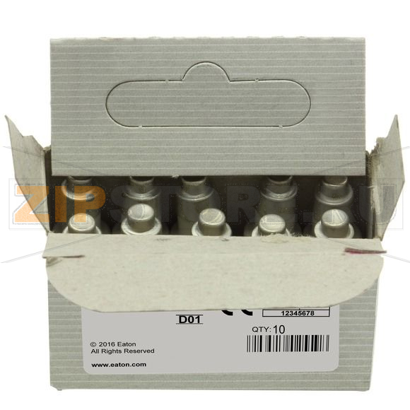 Предохранитель, 6 A, AC 400 В, 50 кА, D01, gR, IEC сверхбыстрый Eaton FUSE-D01 6A GR 400VAC E14 