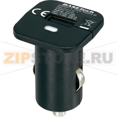 Зарядное устройство 2400 мА, USB, автомобильное, 32x48 мм Basetech KUC-2400 