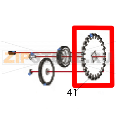 Ribbon rewind wheel Godex RT730i Ribbon rewind wheel Godex RT730iЗапчасть на деталировке под номером: 41Название запчасти Godex на английском языке: Ribbon rewind wheel RT730i.