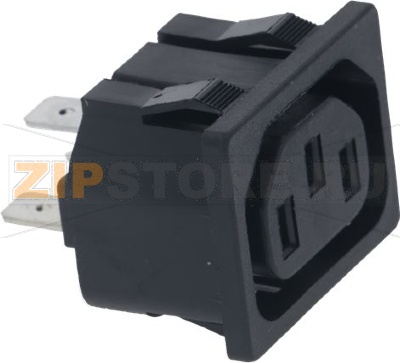 BUILT-IN PLUG IEC 3POLE FASTON 6,3 10A 