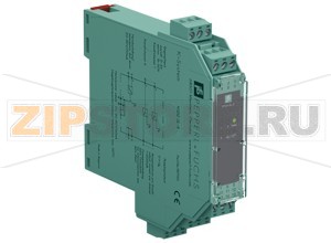 Драйвер соленоидов Solenoid Driver, Power Amplifier KFD2-SL-4 Pepperl+Fuchs General specificationsSignal typeDigital OutputFunctional safety related parametersSafety Integrity Level (SIL)SIL 2SupplyConnectionPower Rail or terminals 14+, 15-Rated voltage20 ... 30 V DCPower dissipation< 2 W supply voltage 30 V, all outputs loaded with 600 mAInputConnection sidecontrol sideConnectionTerminals 7+, 8+, 9+, 10+, 15-Input currentapprox. 2 mA at 24 V DCSignal level0-signal: 0 ... 5 V DC 1-signal: 16 ... 30 VOutputConnection sidefield sideOpen loop voltage24 V DCConnectionterminals 1+, 2+, 3+, 4+, 5-, 6-Switching frequency1 kHzOutput rated operating current600 mA , sustained short-circuit proof and overload-proofLine fault detectionlead breakage: &le 4 mAIndicators/settingsDisplay elementsLEDsLabelingspace for labeling at the frontDirective conformityElectromagnetic compatibilityDirective 2014/30/EUEN 61326-1:2013 (industrial locations)ConformityElectromagnetic compatibilityNE 21:2011Degree of protectionIEC 60529:2001Ambient conditionsAmbient temperature-20 ... 60 °C (-4 ... 140 °F)Mechanical specificationsDegree of protectionIP20Connectionscrew terminalsMassapprox. 100 gDimensions20 x 119 x 115 mm (0.8 x 4.7 x 4.5 inch) , housing type B2Mountingon 35 mm DIN mounting rail acc. to EN 60715:2001