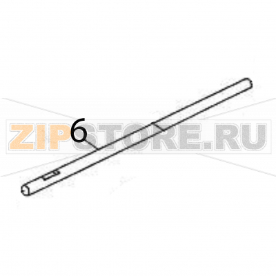 Feed roller shaft Sato M84Pro Feed roller shaft Sato M84ProЗапчасть на деталировке под номером: 6Название запчасти на английском языке: Feed roller shaft Sato M84Pro.