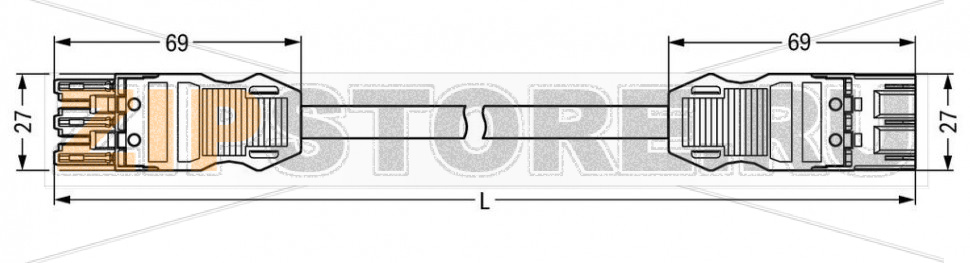 pre-assembled interconnecting cable; B2ca; Socket/plug; 3-pole; Cod. B; 3 m; 1,00 mm; gray Wago 771-9293/015-303 Protected against mismating and maintenance-freeAdditional variable coding is possible.Components can be clearly printed on and color-coded to meet custom requirements....