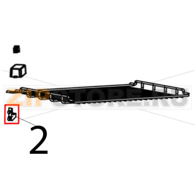 Grid holder Bartscher RT-78B-8 Grid holder Bartscher RT-78B-8Запчасть на деталировке под номером: 2