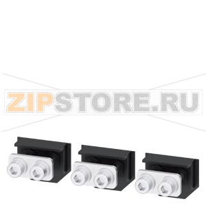 front main circuit connections, 3 units for fixed-mounted circ. breaker accessory for circuit breaker 3WL10 / 3VA27 Siemens 3VW9011-0AL01 