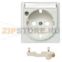 DELTA I-SYSTEM ТИТАНОВО-БЕЛЫЙ РОЗЕТКА SCHUKO МОДУЛЬ С ИНДИКАТОРОМ СОСТОЯНИЯ И  ПОЛЕМ ДЛЯ НАДПИСИ Siemens 5UH1310