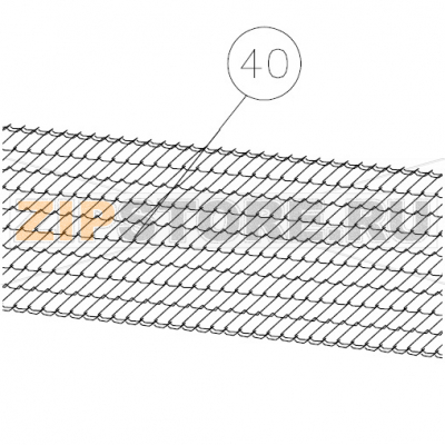 Conveyor Zanolli Synthesis 08/50 PW E          Conveyor Zanolli Synthesis 08/50 PW EЗапчасть на сборочном чертеже под номером: 40Название запчасти на итальянском языке: Conveyor Zanolli Synthesis 08/50 PW E