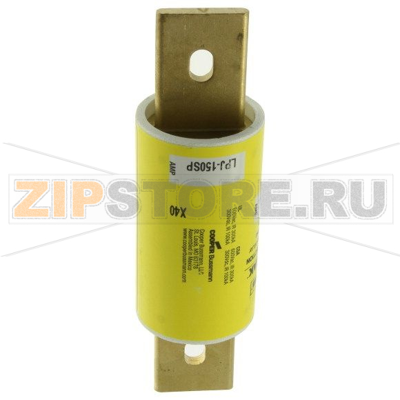 Предохранитель, 150 A, AC 600 В, 300 кА, 41x146 мм, J, UL, с задержкой Eaton LOW PEAK CLASS J T/D 