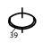 Junta torica Ø41,41xØ36,17xØ2,62 Fagor FI-160