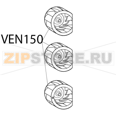 Fan Gierre FEV 166M Fan Gierre FEV 166MЗапчасть на деталировке под номером: VEN150