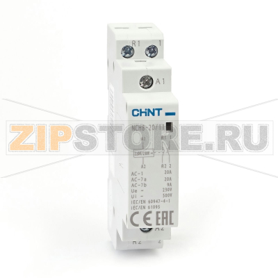 Контактор модульный 220-230 В, 20 А, 1НЗ+1НО, 50 Гц Chint NCH8-20/11 
