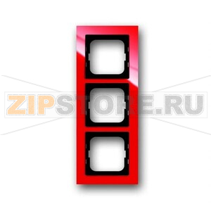 Рамка трехместная, красная ABB 2CKA001754A4342 
