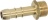 HOSE-END FITTING BRASS ø14mm  NAT. GAS