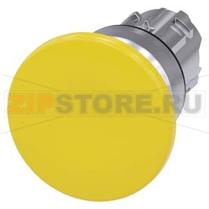 АКТУАТОР ГРИБОВИДНОЙ КНОПКИ, 22MM, КРУГЛ., ГЛЯНЦЕВЫЙ МЕТАЛЛ, КНОПКА ЖЁЛТАЯ, 40MM, БЕЗ ФИКСАЦИИ, С ГРАВИРОВКОЙ ЛАЗЕРОМ, ПЕРВЫЕ БУКВЫ СЛОВ - ВЕРХНИЙ РЕГИСТР, ДАЛЕЕ - НИЖНИЙ РЕГИСТР Siemens 3SU1050-1BD30-0AA0-Z&amp;nbsp;Y15 
