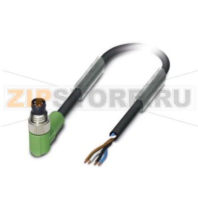 Кабель для датчика / исполнительного элемента Phoenix Contact SAC-4P-M 8MR/10,0-PUR 4-полюсн., PUR без галогенов, темно-серый RAL 7021, Штекеры угловой M8, к свободный конец, Длина кабеля: 10 м.Минимальный заказ: 1 шт.Упаковка: 1 шт.
