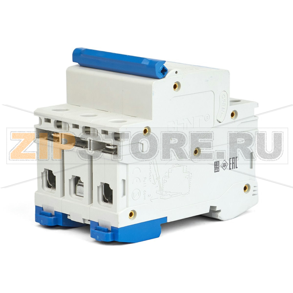 Выключатель автоматический 2 А, 6 кА, 3 полюса Chint NB1-63 
