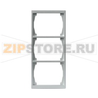 Рамка трехместная, алюминий ABB 2TKA000367G1