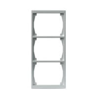 Рамка трехместная, алюминий ABB 2TKA000367G1