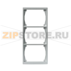 Рамка трехместная, алюминий ABB 2TKA000367G1 