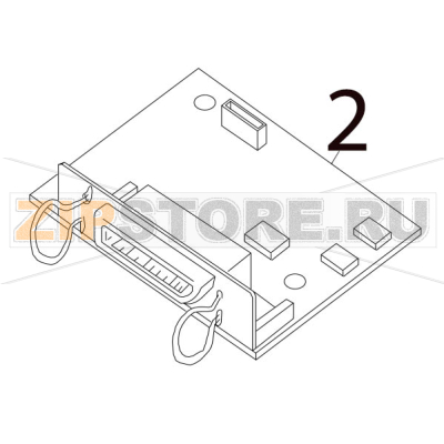 EXPIO PC Board ass&#039;y Toshiba TEC B-SX4T-GS10/20-QQ EXPIO PC Board ass'y Toshiba TEC B-SX4T-GS10/20-QQЗапчасть на деталировке под номером: 2