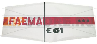 ЭТИКЕТКА E61 - 1 ГРУППА 