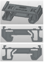Адаптер на монтажную рейку 15 мм, серый CHIKU RPVF-NS15A