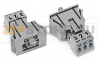 Snap-in plug; 3-pole; Cod. B; 1,50 mm; gray Wago 890-753/060-000