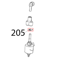 Clip to fix, Ø: 08 mm, connection joi Unox XVC 205E