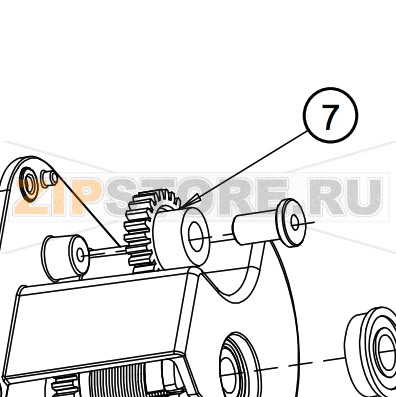 Shesterenka Vnutrennego Smotchika Etiketki Datamax I 4212 Mark Ii Dpr17 2860 01