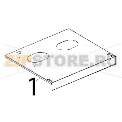 Coperchio inox Unox XVC 515G Coperchio inox Unox XVC 515GЗапчасть на деталировке под номером: 1