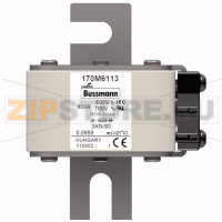 Предохранитель, 900 A, AC 690 В, 200 кА, 3, 76x92x109 мм, aR, DIN, IEC Eaton FUSE 900A 690V 3KN