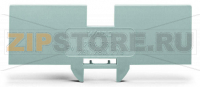 Step-down cover plate; 1 mm thick; for 2-, 3- and 4-conductor terminal blocks; gray Wago 284-334