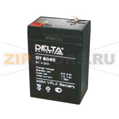 Delta DT 6045 Свинцово-кислотный аккумулятор Delta DT 6045 (характеристики): Напряжение - 6В; Емкость - 4,5Ач; Габариты: 70 мм x 47 мм x 107 мм, Вес: 0,82 кгТехнология аккумулятора: AGM VRLA Battery