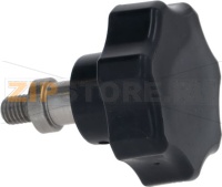 РУЧКА КАРЕТКИ ЧЕРНАЯ Ø 50 MM ПАЛЕЦ M8