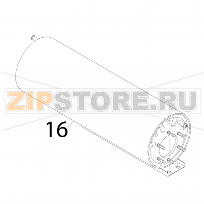 Complete drum Fagor FI-80 Complete drum Fagor FI-80Запчасть на деталировке под номером: 16Название запчасти Fagor на английском языке: Complete drum FI-80.
