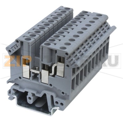 Клемма проходная, универсальная, 3 контакта, серая CHIKU RUK 5-TWIN 