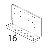 Lamiera porta componenti Unox XB 403G